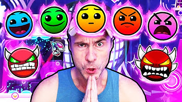 A LEGENDARY LEVEL of EACH DIFFICULTY in ONLY 100 Lives - Geometry Dash 2.2