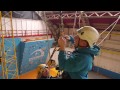 Rescue from a mid rope to rope transfer. (The Hard way.) Access Techniques Ltd