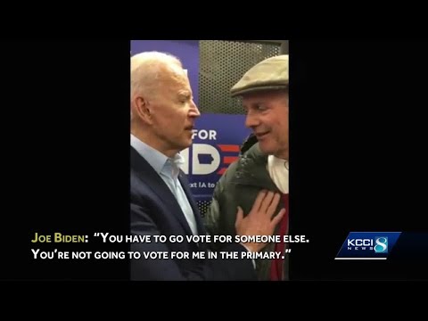 Biden tells Des Moines activist 'vote for someone else' in tense exchange