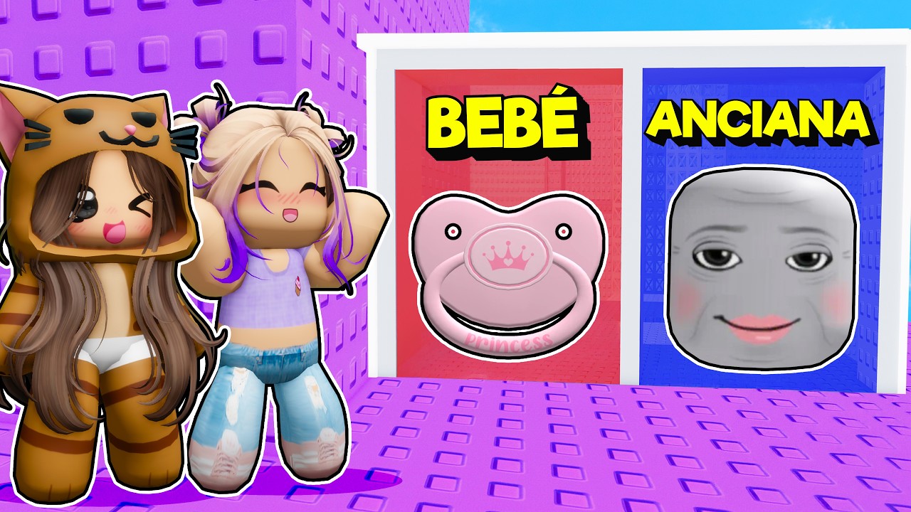 JUGAMOS la TORRE TROLL de QUE PREFIERES pero ENVEJECEMOS con Mandarina en Roblox