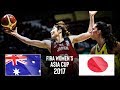 Australia 🇦🇺 v Japan 🇯🇵 - Classic Full Game | FIBA Women's Asia Cup 2017 - FINAL