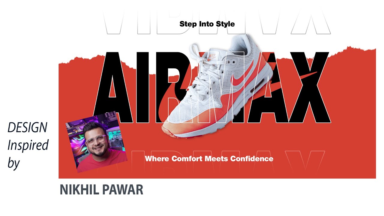 Nike Shoe Poster Design in Photoshop | INSPIRED BY NIKHIL PAWAR - YouTube