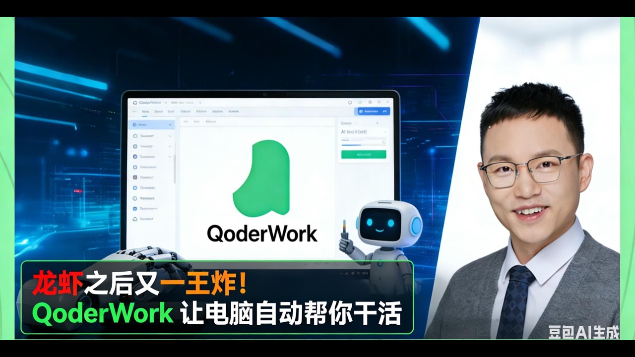 龙虾之后又一王炸！QoderWork 让电脑自动帮你干活 - YouTube