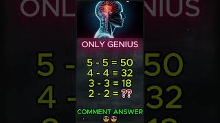 Genius person can solve this questions! 😎 Maths Brain Test #maths #shorts  #respect #ytshorts #quiz
