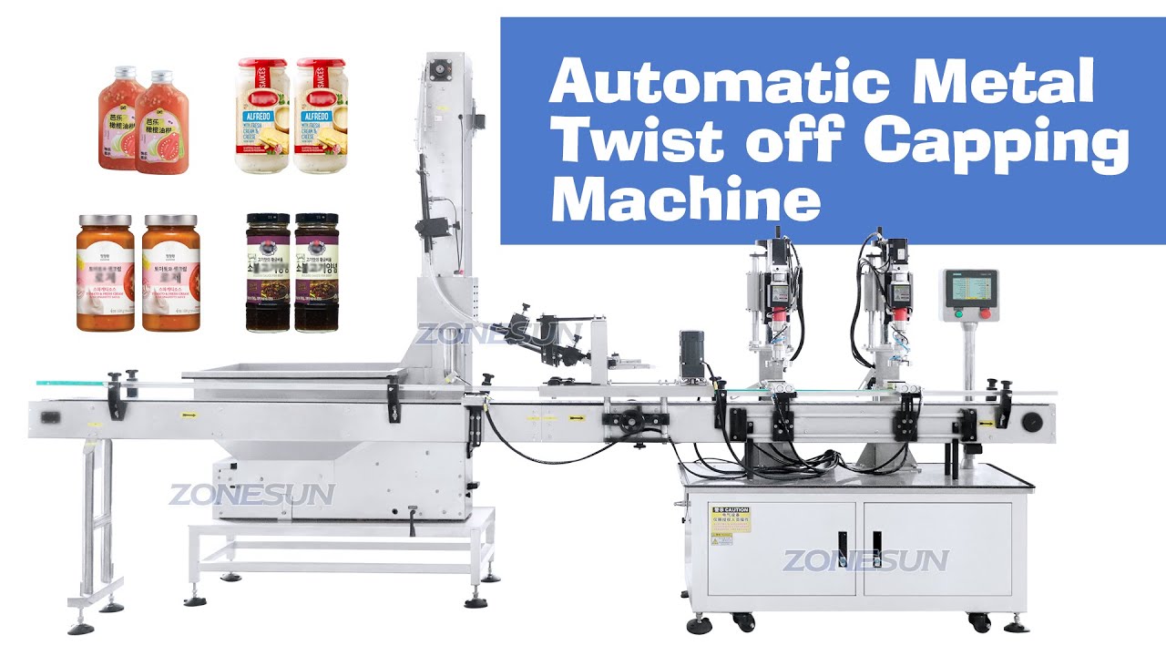 How To Use ZS-XG440T2 Automatic Metal Twist Off Capping Machine - YouTube
