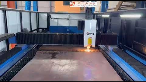 Máy cắt laser Raycus 12kW cắt thép tấm 20mm