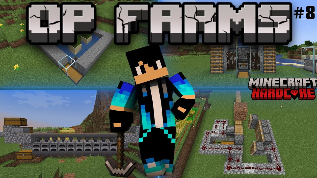 I MADE THESE FOUR OP FARMS FOR MY HARDCORE WORLD | EP-8