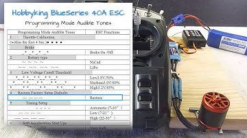 ESC Programming basics