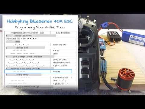 ESC Programming basics