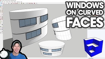 Modeling Windows ON CURVED FACES in SketchUp - Extension Workflow Tutorial
