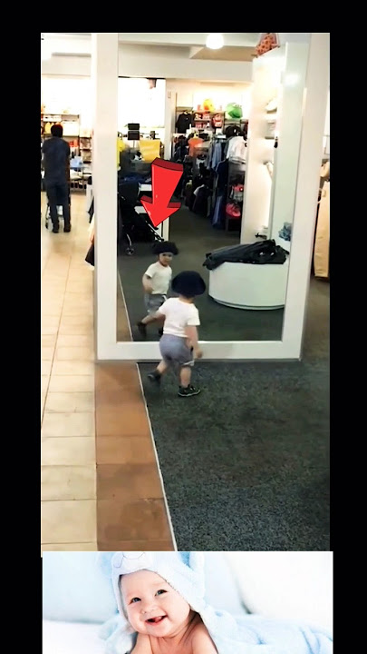 Anak-anak Lucu Saat Bermain dengan Cermin!' #feedshorts #viral #lucu