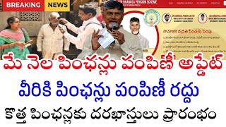మే నెల పింఛన్ల పంపిణీ పై భారీ అప్డేట్|Ap May Month Pensions distribution update-Ntr Bharosa pensions