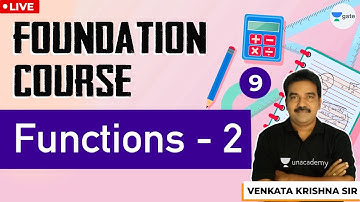 Functions-2 | Engineering Mathematics | Lec 9 | GATE/ESE 2021 Exam