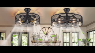 WS-FPZ17-60B Depuley 26 Caged Ceiling Fan (Latest) - Installation Guide #ceilingfan #farmhouse