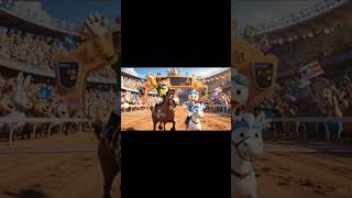 A Cat And A Duck Are In A Horse Race