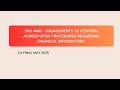 CA Final SRS 4400 engagements to perform agreed-upon procedures regarding FI in telugu for may 2025