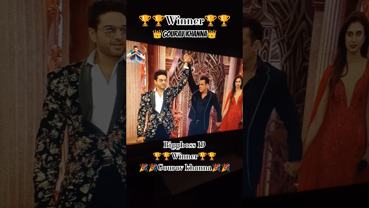 Biggboss 19 winner🏆🎉🏆 Gaurav Khanna