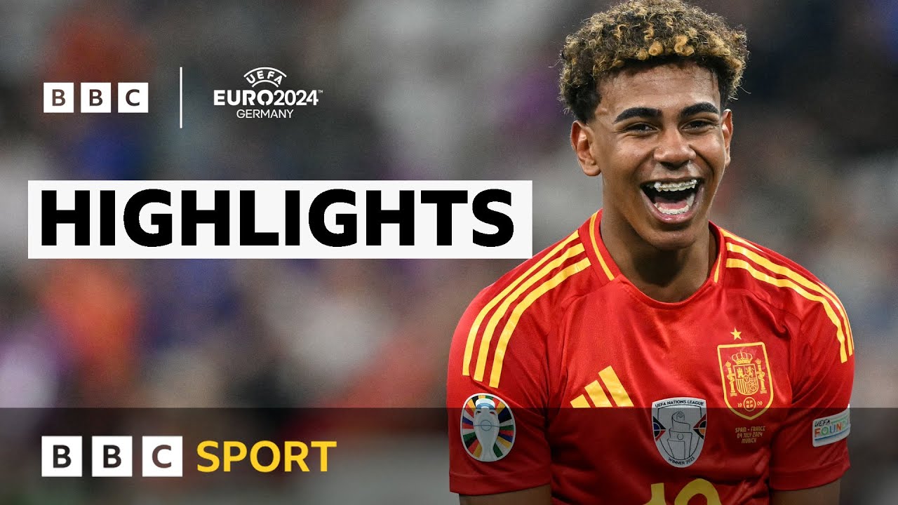 Highlights: Spain 2-1 France  | Euro 2024 - BBC