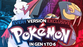 Every Version Exclusive Pokémon in Generation 1 to 6 w/ Supra!