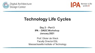 5.「Technology Life Cycles」Society5.0を実現するアーキテクト人材育成セミナー（Day2-Part3)