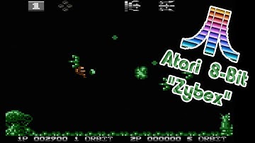 Atari 8-Bit Game Play, Zybex