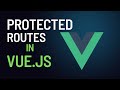 Vue.js - Protected routes in vue.js | Latest | 2022