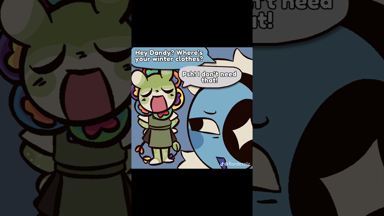 Дэнди ведь не простудится... Правда? 🌼❄️ | Озвучка комикса "Мир Дэнди" | 