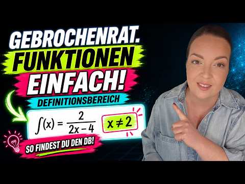 Vorschaubild: Definitionsbereich gebrochenrationale Funktionen