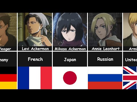 Nationality Characters In Attack On Titan