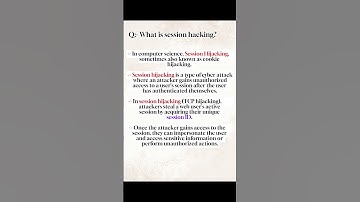 Session Hijacking | What Is Session Hijacking | Cyber Security | #shorts