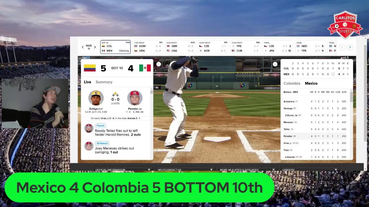 Mexico vs Colombia WBC NARRACION YouTube
