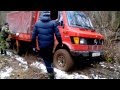 Mercedes T1 409D 4x4 vs Niva vs Pajero в грязи. Глубокое покатушки Offroad