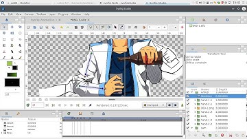 Shot 60: From static to animation  (Krita, Synfig) / Timelapse