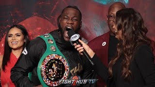 DEONTAY WILDER'S FINAL MESSAGE TO LUIS ORTIZ BEFORE THEIR TITLE REMATCH IN LAS VEGAS