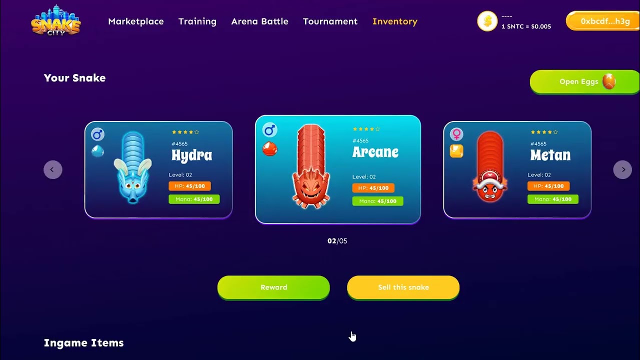 SnakeCity - Inventory Demo