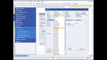 DEMONSTRATION OF SERVICE MANAGEMENT IN SAP BUSINESS ONE