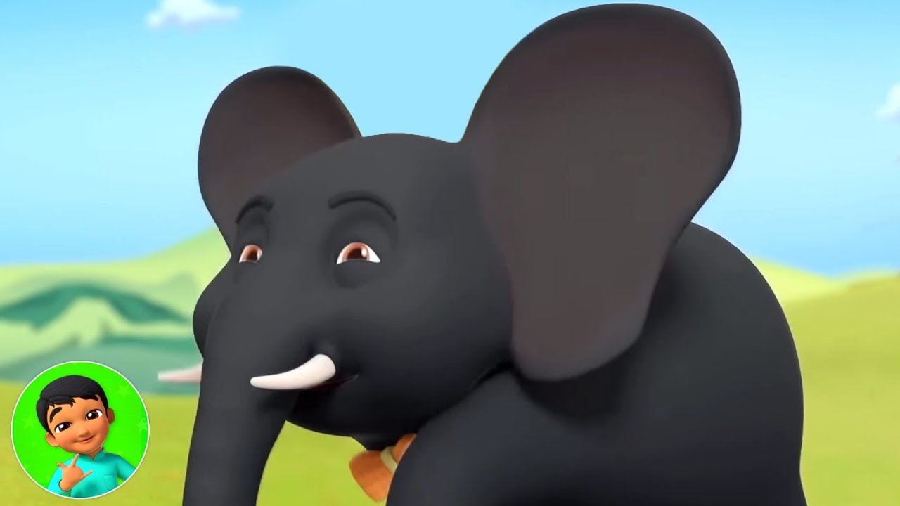 Ek Mota Hathi Song in Hindi | हिंदी कार्टून | Elephant Rhyme and Kids Videos | Hathi Song