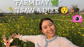 "Farm Day Vlog | Fresh Vegetables, Sugarcane &amp; My First Time Seeing a Deer 🦌🌿”