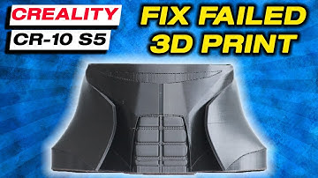 Creality CR-10 S5 3D Printing: A Guide to Resuming a Failed Helmet Print