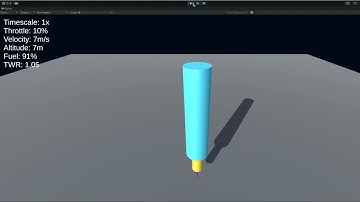 Unity rocket gimbaled thrust test