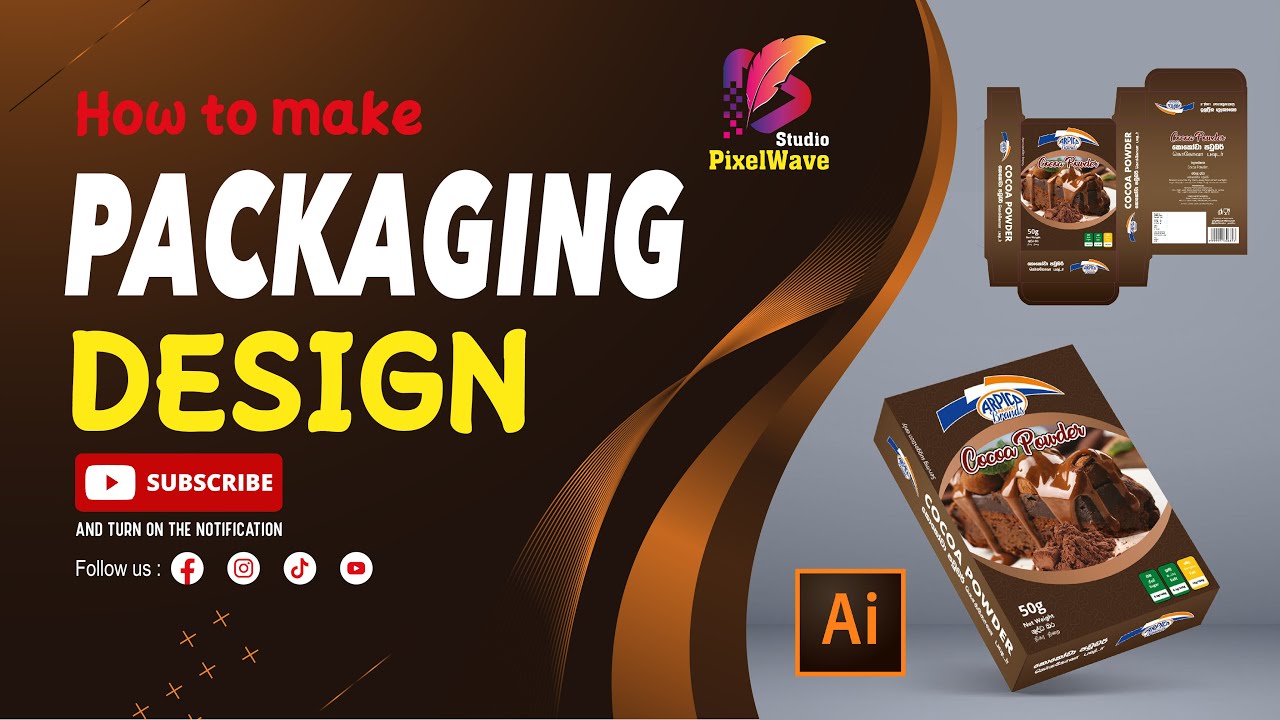 How to Make Packaging Design in Adobe Illustrator | Step-by-Step ...