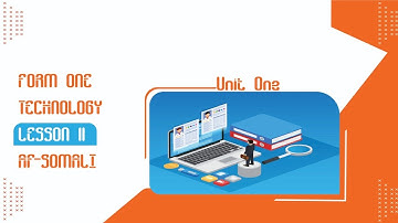 FORM ONE ||ICT 11||TOUCH SCREEN||AF-SOMALI