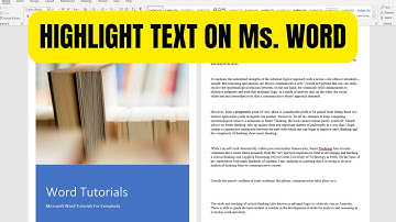 How to Highlight Text in MS Word - Easy Emphasis Guide!