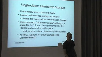 Dovecot: The better IMAP-server (MK4, Timo Sirainen)