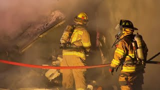 Truck hauling toilet paper catches fire on Texas interstate