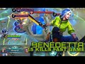15KILLS+MANIAC!! Insane DMG Benedetta StreetBlow -MLBB