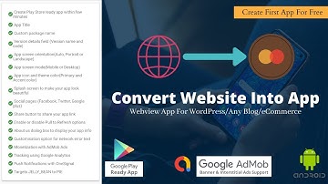 How To Convert Website Into App (WordPress Blog, eCommerce) Play Store Ready App