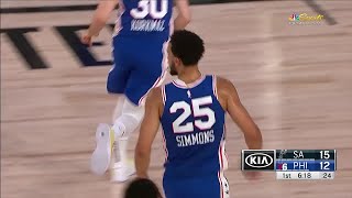 1st Quarter, One Box Video: Philadelphia 76ers vs. San Antonio Spurs