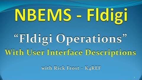 3-"Fldigi UI and Basic Operations"