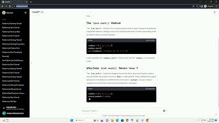 python list sort returns none